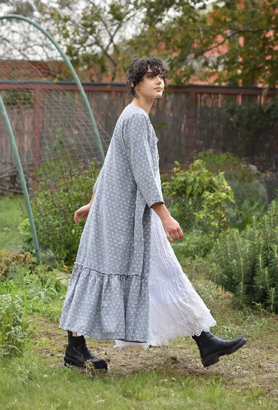 Midnight Madness Mid Town Dress in Woven Ikat Cotton