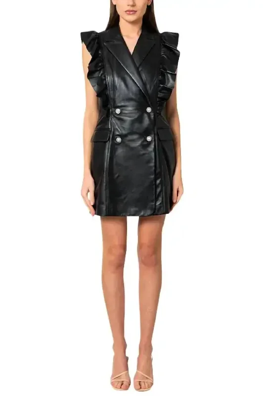 Unbeatable Prices Kobane Leather Dress In Black