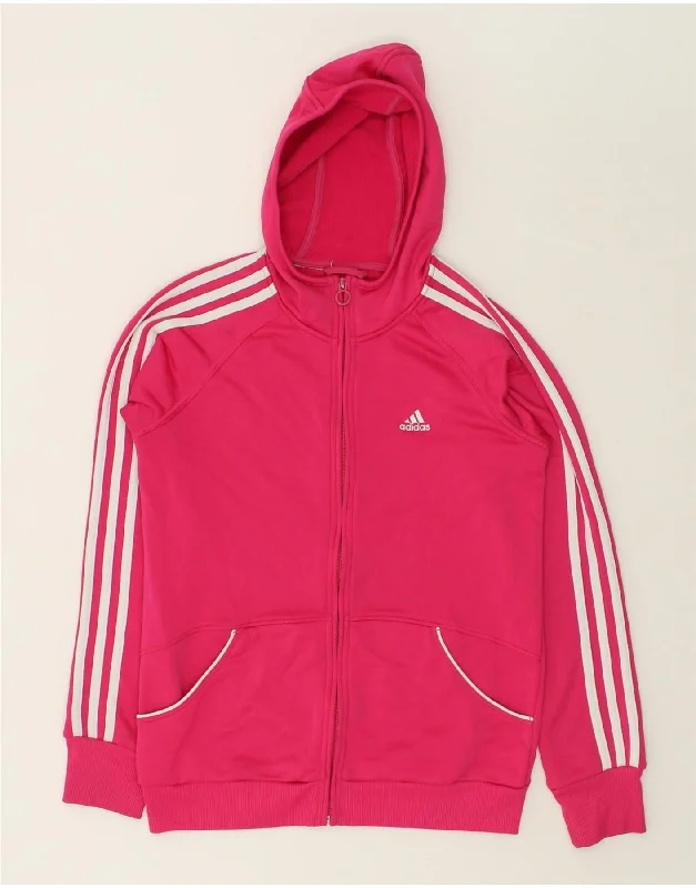 Exclusive Offers ADIDAS Womens Zip Hoodie Sweater UK 12 Medium Pink