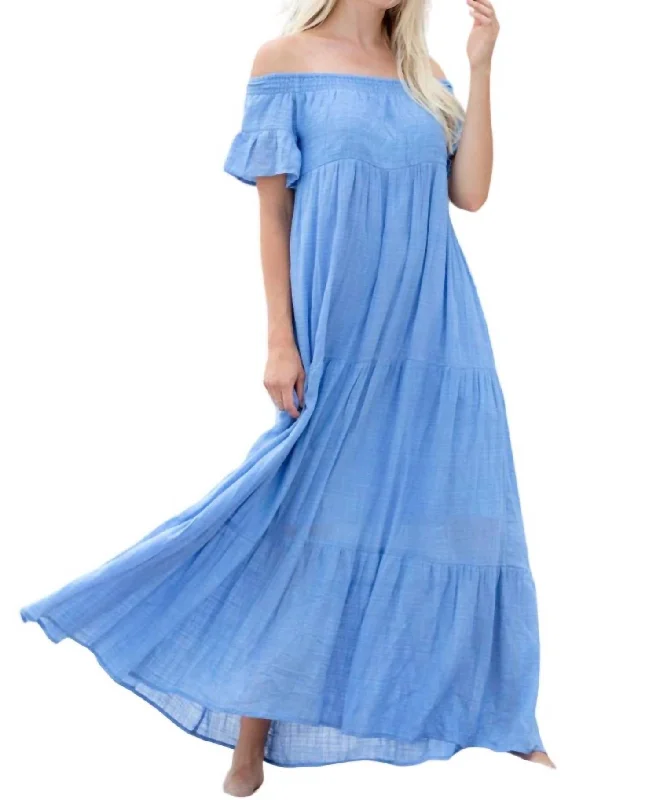 Price Rollback Talia Dress In Blue