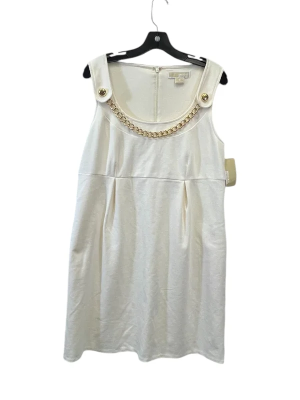 Exclusive Offers Dress Casual Midi By Michael By Michael Kors In Cream, Size: M