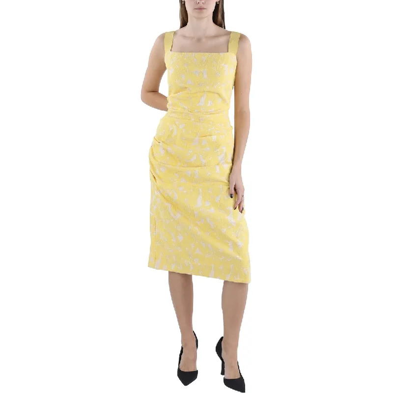 Steals and Deals Womens Metallic Knee-Length Cocktail And Party Dress