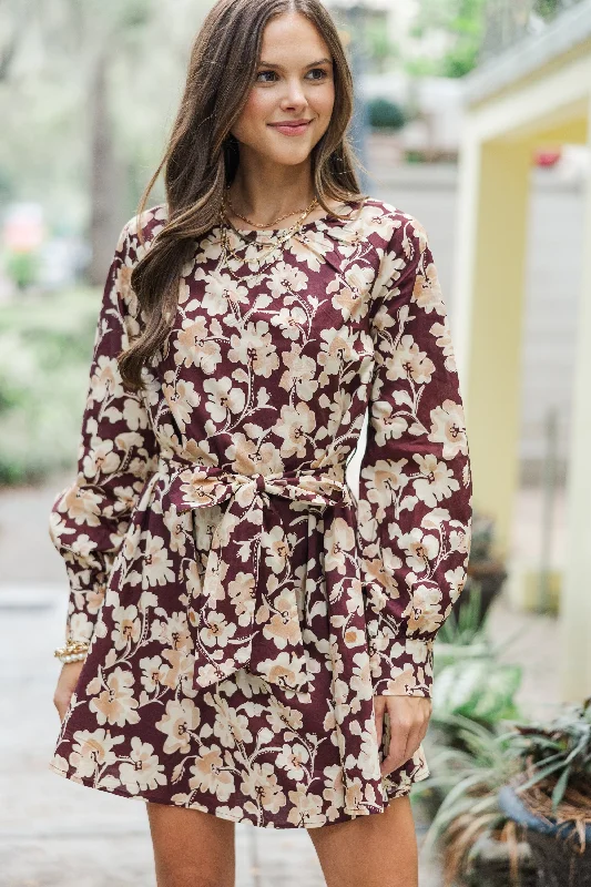 Inventory Reduction In Your Love Plum Purple Tied Waist Dress