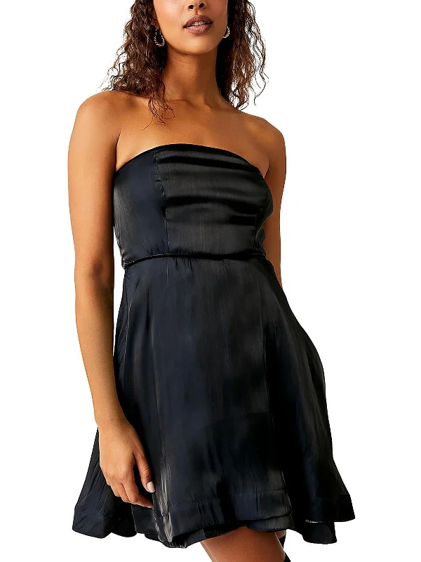 Limited Stock Womens Layered Strapless Mini Dress