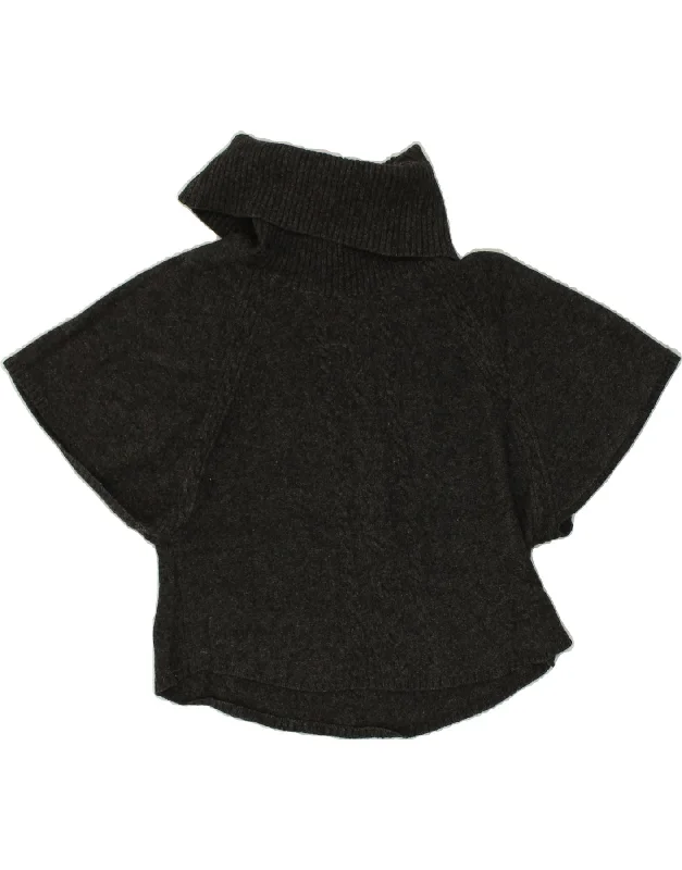 Buy Now FAT FACE Womens Short Sleeve Roll Neck Jumper Sweater UK 14 Medium Grey