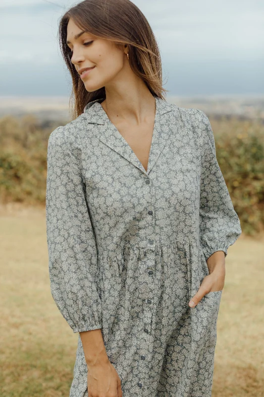 Mega Deal Anniston Dress - Dusty Blue