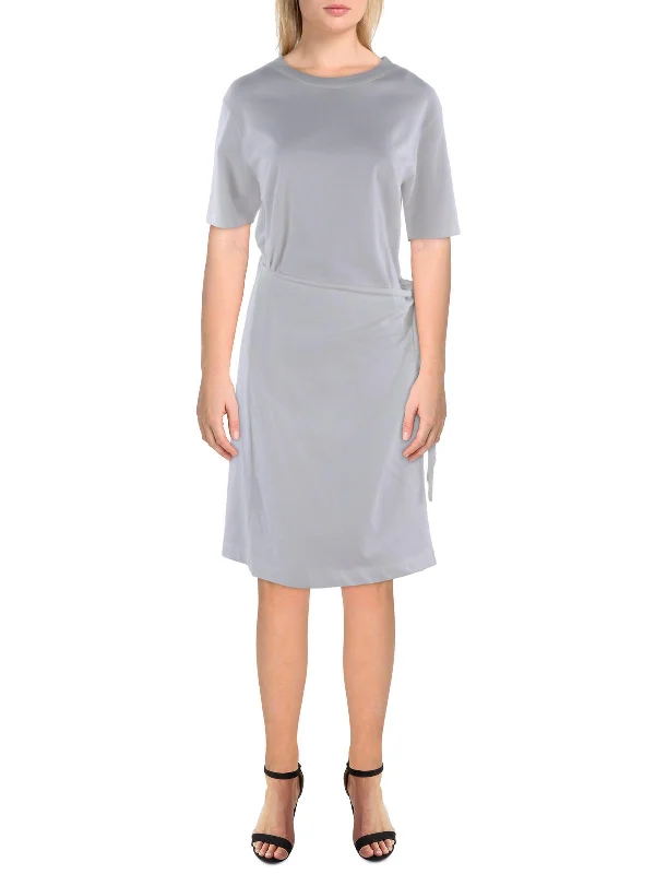 Buy Now Womens Cotton Knee-Length Shirtdress
