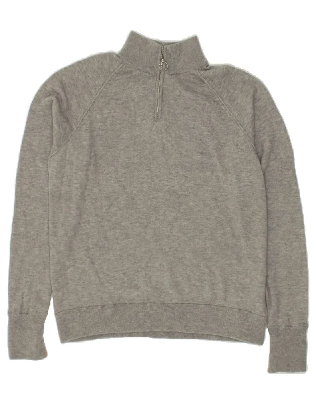 Daily Specials WHISTLES Womens Zip Neck Sweatshirt Jumper UK 16 Large Grey