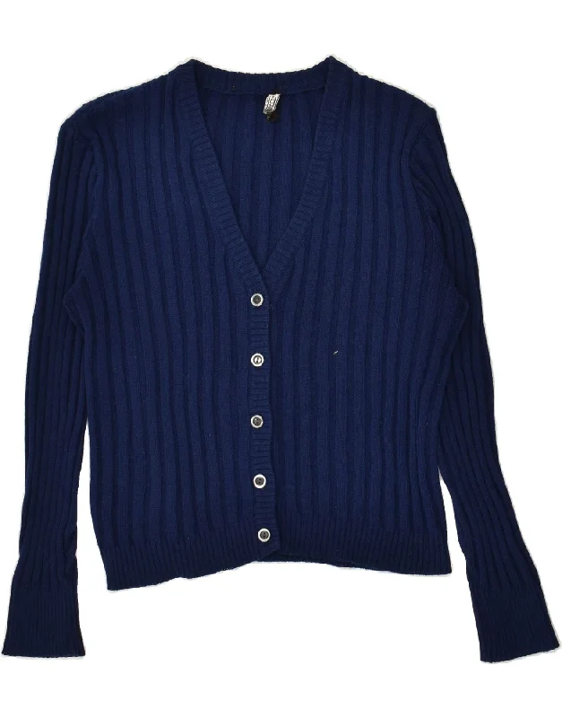 Epic Deals VINTAGE Womens Cardigan Sweater UK 14 Medium Blue