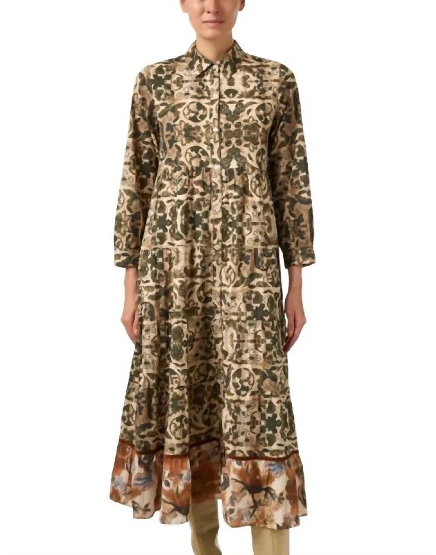 Overstock Jinette Maxi Dress In Brownjay
