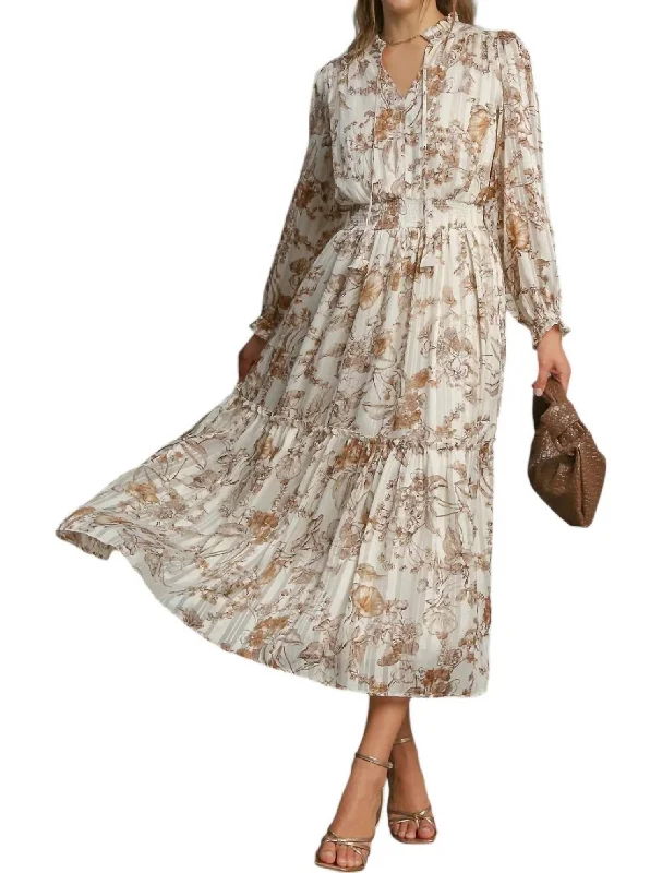 Deal of the Day On The Agenda Dress In Brown