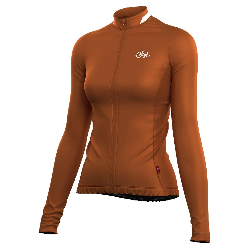 Overstock Wildflower Brown Women's Long Sleeved Jersey