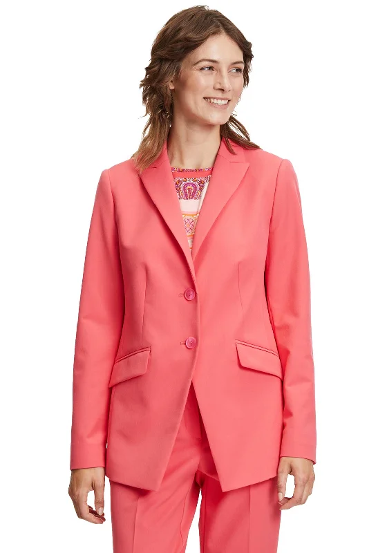 Price Cut Betty Barclay Straight Fit Blazer, Coral