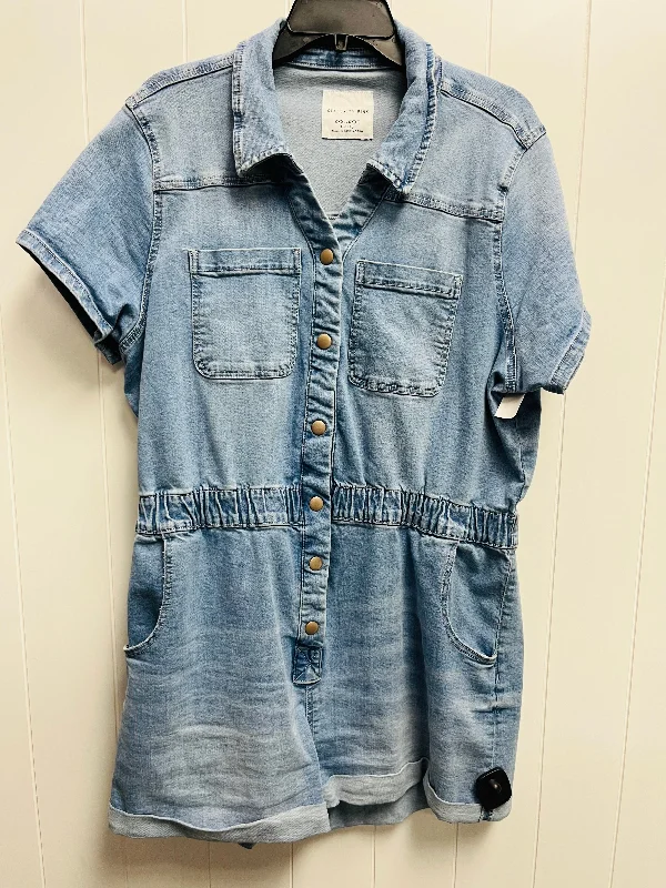 Mega Sale Romper By Celebrity Pink In Blue Denim, Size: Xxsp