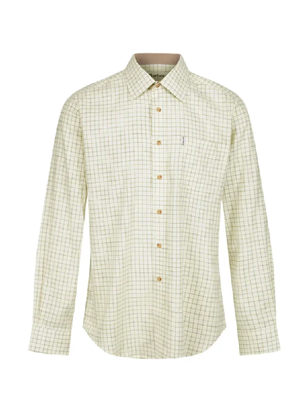 YEAR-End Clearance Field Tattersall Shirt - Green/Brown