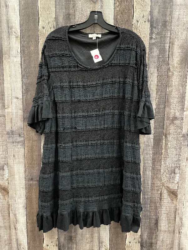 Instant Discount Dress Casual Short By Umgee In Black, Size: Xl
