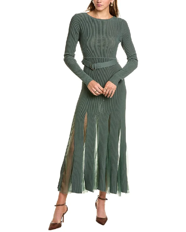 Price Fest Nicholas Olympia Twisted Rib Midi Dress