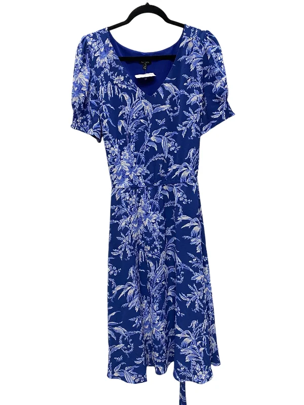 Act Fast Dress Casual Maxi By Talbots In Blue, Size: 14