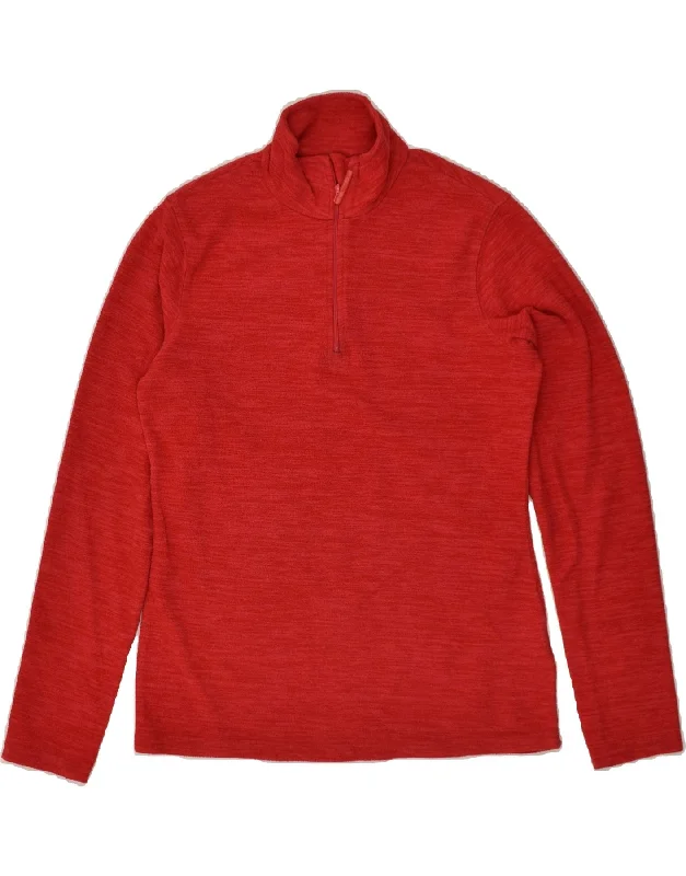 Sneak Peek Sale MOUNTAIN WAREHOUSE Womens Zip Neck Fleece Jumper UK 10 Small  Red