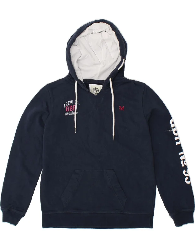 Special Discount CREW CLOTHING Womens Graphic Hoodie Jumper UK 12 Medium Navy Blue Cotton Special Discount CREW CLOTHING Womens Graphic Hoodie Jumper UK 12 Medium Navy Blue Cotton