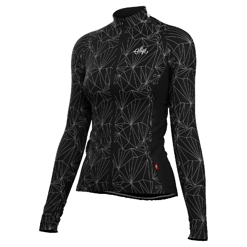 Great Deals Black Iris Norrsken Women's Long Sleeved Reflective Cycling Jersey