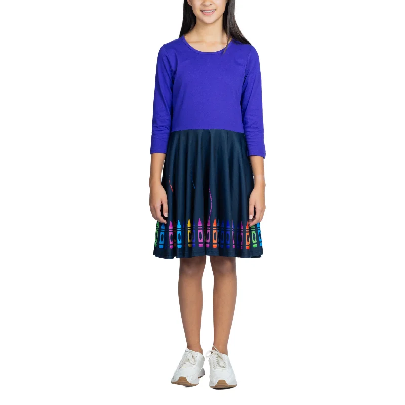 Take Advantage Crayons Kids Twirl Dress