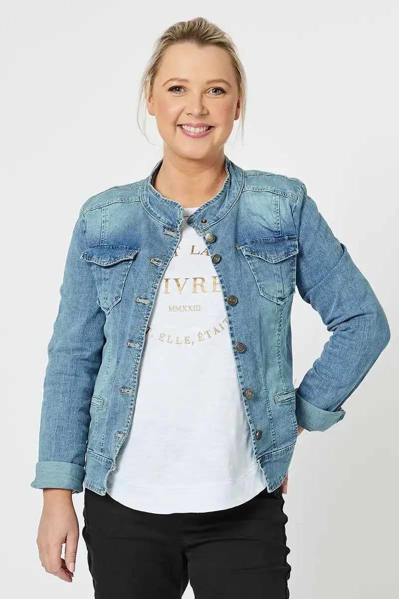 Final Clearance Mel Denim Jacket in Denim