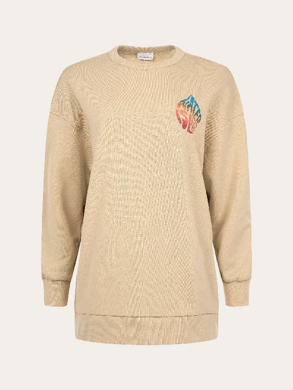 Epic Deals WATERAID oversize crew neck sweat - Safari