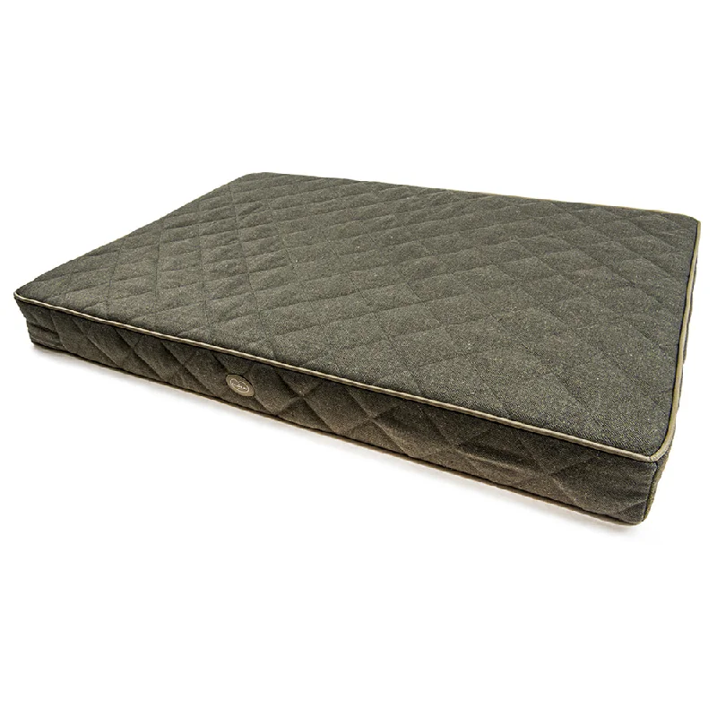 Can't Be Beat Small Cushion Dog Bed - Vert Chameau