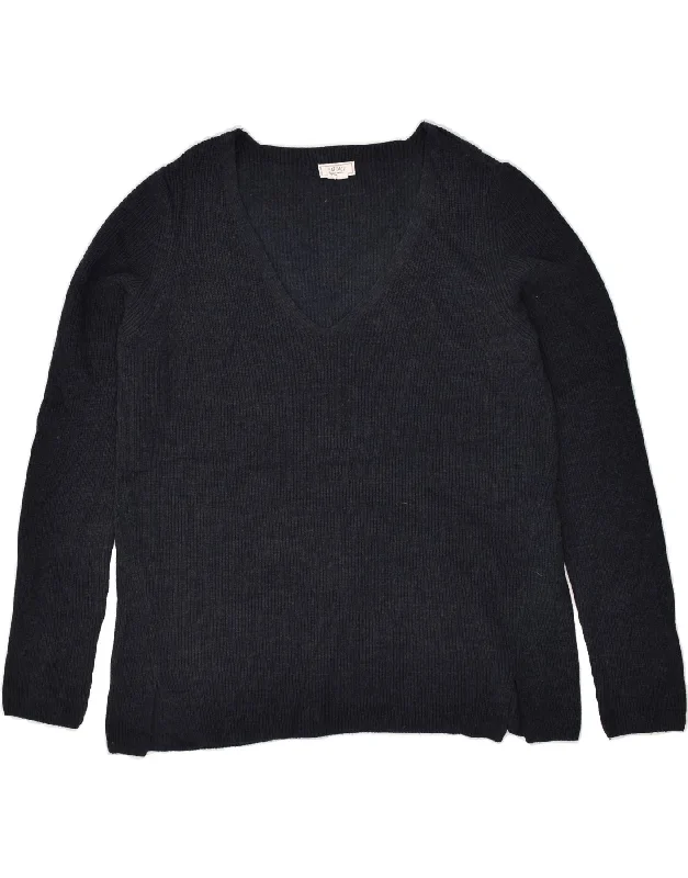 Seasonal Sale FAT FACE Womens Loose Fit V-Neck Jumper Sweater UK 12 Medium Navy Blue Seasonal Sale FAT FACE Womens Loose Fit V-Neck Jumper Sweater UK 12 Medium Navy Blue