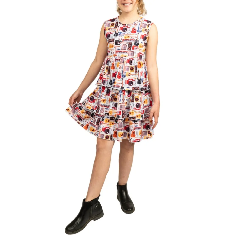 Flash Sale Musical Instruments Kids Layered Dress [FINAL SALE]