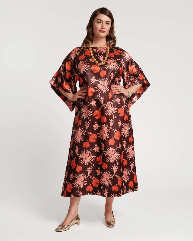 Great Deals Spinnaker Satin Maxi Dress Fantasia Print