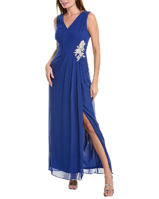 Big Savings JS Collections Devyn V-Neck Gown