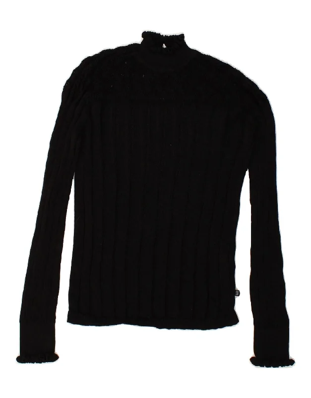 Markdown Madness S.OLIVER Womens Turtle Neck Jumper Sweater UK 12 Medium Black Viscose Markdown Madness S.OLIVER Womens Turtle Neck Jumper Sweater UK 12 Medium Black Viscose