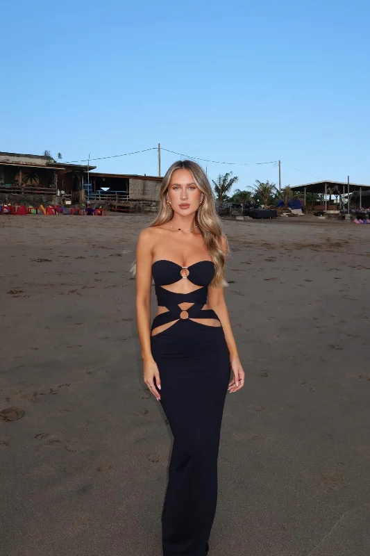 Special Savings VIORA MAXI DRESS BLACK