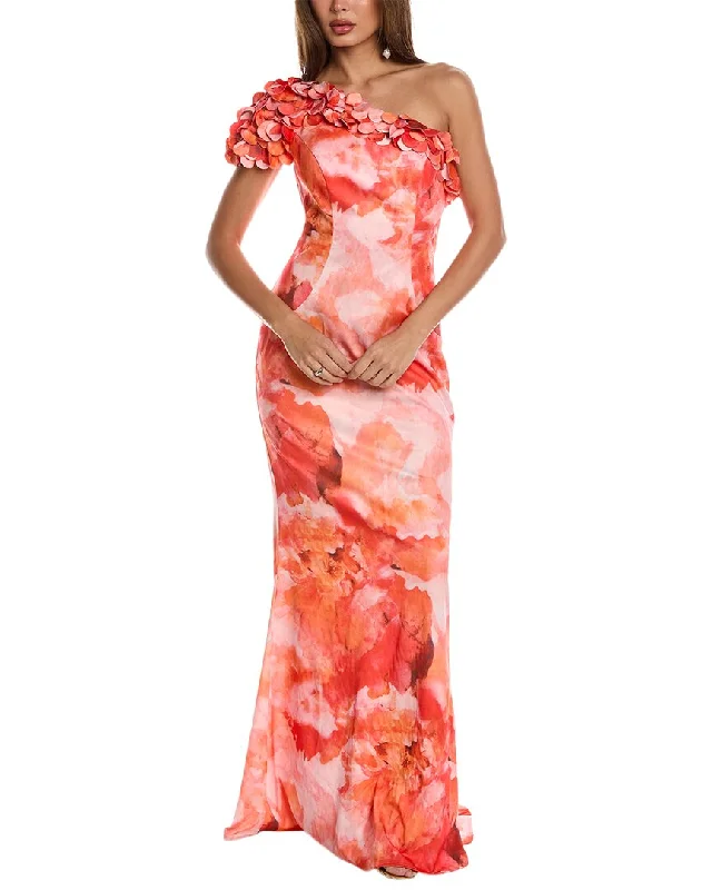 Final Markdown Rene Ruiz One-Shoulder Gown
